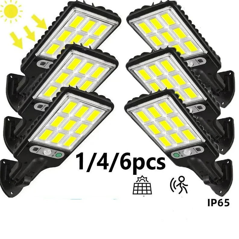 Pague 2 e leve 4 - Luz Solares com Sensor de Movimento - 3 Modos - À Prova D'água - Para Varanda, Garagem e Quintal - achatudostore