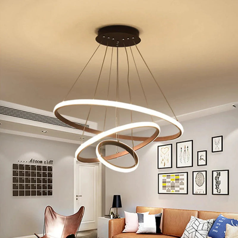 Pendente Torcido Luxuoso Nórdico Ajustável LED com alto brilho