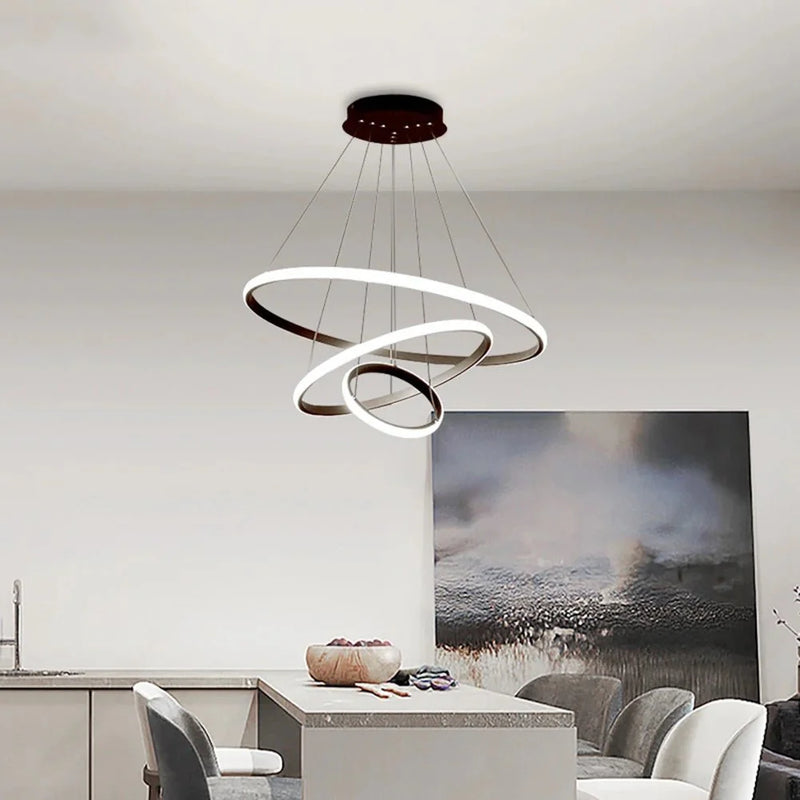 Pendente Torcido Luxuoso Nórdico Ajustável LED com alto brilho