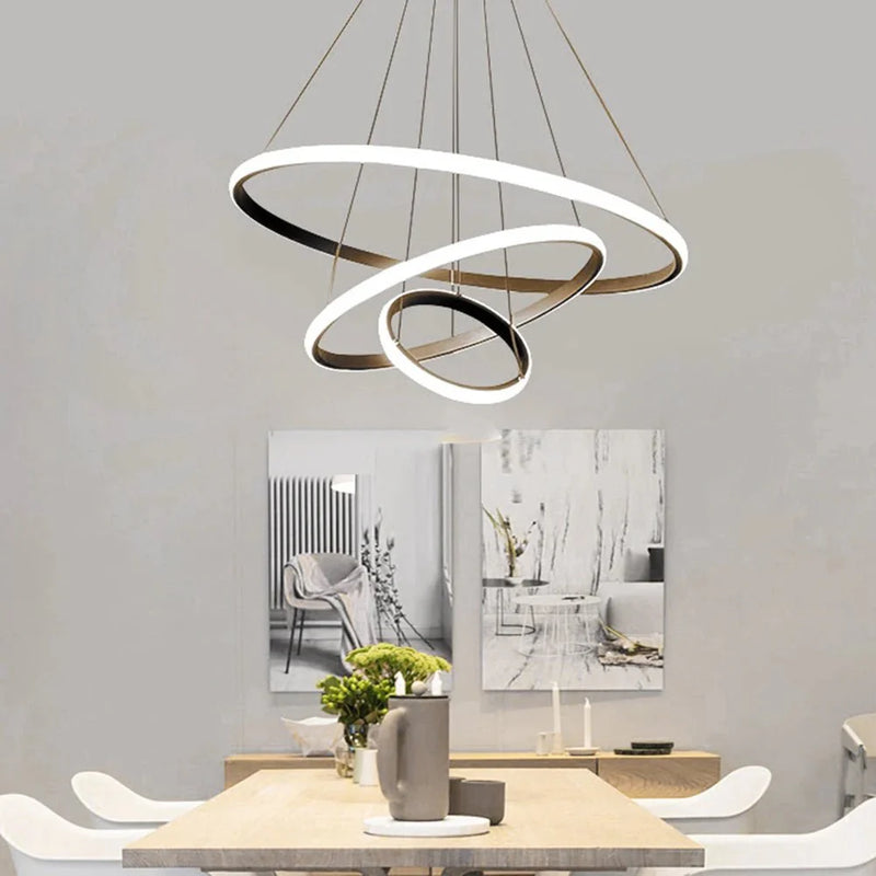 Pendente Torcido Luxuoso Nórdico Ajustável LED com alto brilho
