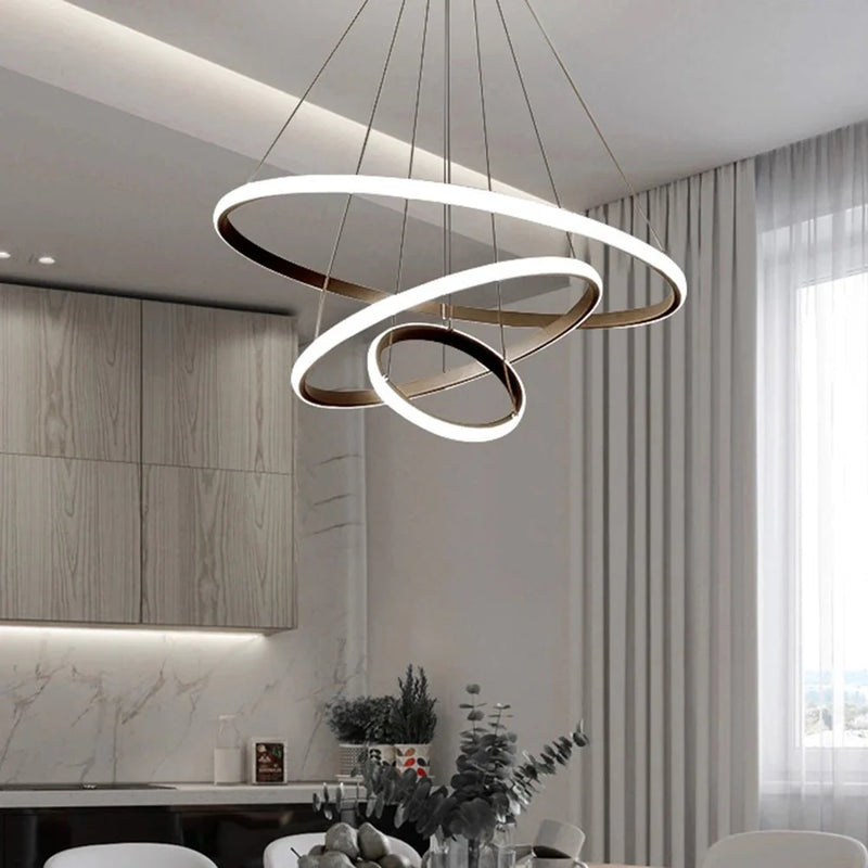 Pendente Torcido Luxuoso Nórdico Ajustável LED com alto brilho