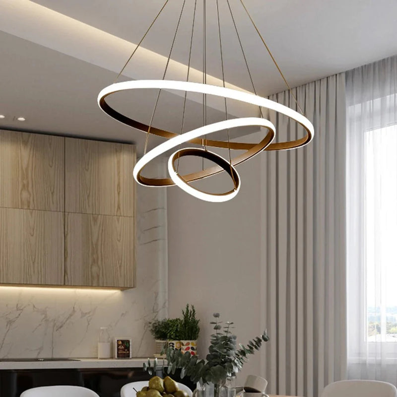 Pendente Torcido Luxuoso Nórdico Ajustável LED com alto brilho