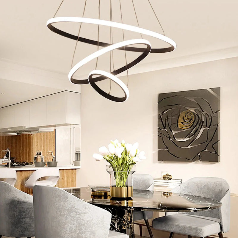 Pendente Torcido Luxuoso Nórdico Ajustável LED com alto brilho