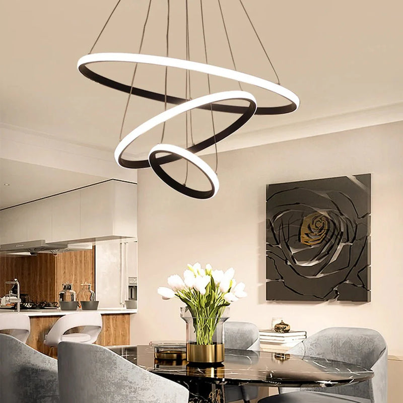 Pendente Torcido Luxuoso Nórdico Ajustável LED com alto brilho