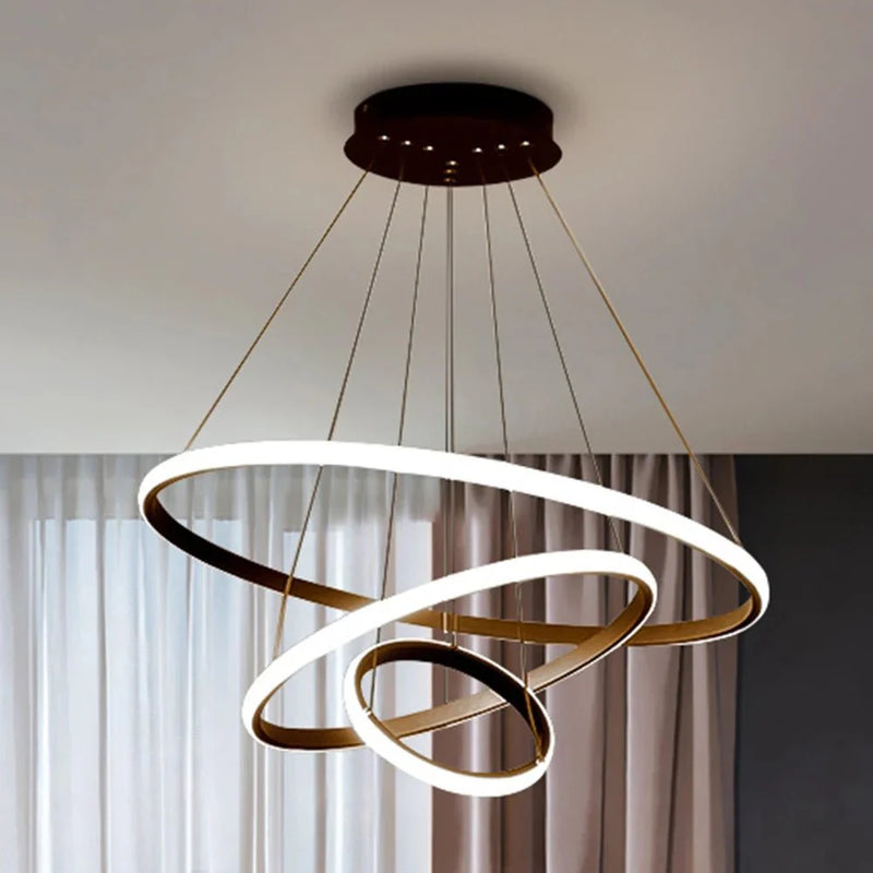 Pendente Torcido Luxuoso Nórdico Ajustável LED com alto brilho
