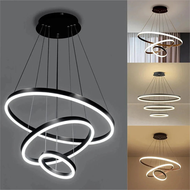 Pendente Torcido Luxuoso Nórdico Ajustável LED com alto brilho